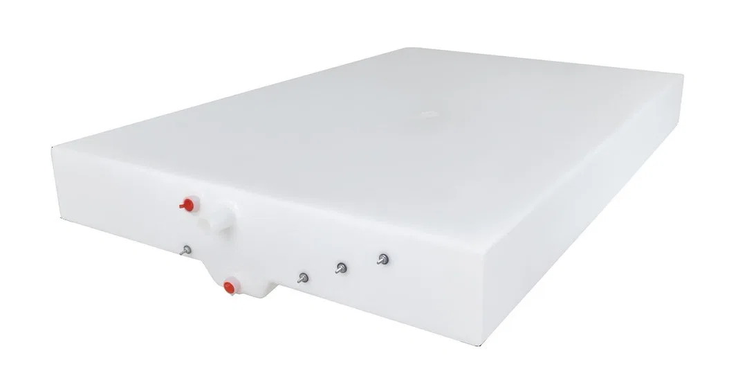 15172 – ICON Fresh Water Tank, 49 Gallon Capacity Roto Molded 55 Inch Length x 36 Inch Width x 6 Inch Height With Two...